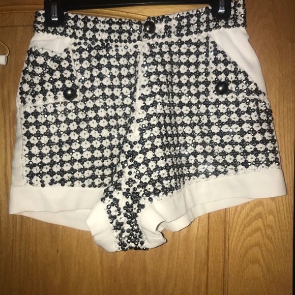 X by NBD embellished crop top (S)  and short (XS)  set - Picture 3 of 5
